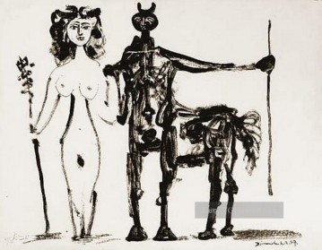 Centaure et bacchante 1947 Kubismus Ölgemälde